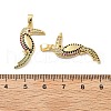 Brass Micro Pave Cubic Zirconia Pendants KK-M325-17B-G-3