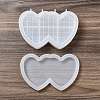 Double Heart DIY Silicone Storage Molds DIY-G079-22-3