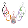 SUPERFINDINGS 7Pcs 7 Colors Oval Transparent PVC Packaging Bags DIY-FH0007-66-1