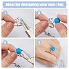 DICOSMETIC 1Pc Adjustable 925 Silver Ring Adjustable Ring Findings FIND-DC0006-64P-4