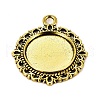 Zinc Alloy Pendant Settings for Cabochon & Rhinestone KHDZ-PALLOY-A15290-AG-1