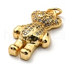 Brass with Cubic Zirconia Pendants KK-K341-30G-4