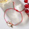 Brass Bead Star Heart Bracelets ZM7063-3