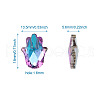 K9 Glass Rhinestone Pendants X-GLAA-TA001-008-9