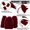 Beebeecraft 25Pcs Rectangle Velvet Drawstring Pouches TP-BBC0001-04B-02-6