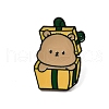 Christmas Theme Zinc Alloy Enamel Pin Brooch for Backpack Clothes JEWE-R003-01EB-06-1
