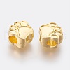 Tibetan Style Zinc Alloy Dog Paw Prints European Beads MPDL-R038-008G-RS-2