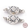 925 Sterling Silver Bayonet Clasps STER-D035-19AS-4