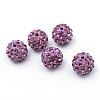 Polymer Clay Pave Rhinestone Beads RB-Q197-10mm-18-1