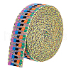 BENECREAT 4.7~5 Yards Polycotton Jacquard Wave Ribbon OCOR-BC0006-73A-1