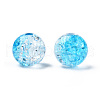 Transparent Crackle Acrylic Beads CACR-N004-01D-3