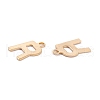 201 Stainless Steel Charms STAS-C021-06G-R-2