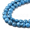 Synthetic Turquoise Beads Strands G-C179-A6mm-18-4
