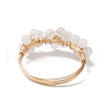 Natural Moonstone Finger Rings RJEW-TA00198-03-4