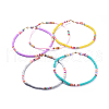 Handmade Polymer Clay Heishi Beaded Necklaces NJEW-JN02448-1