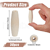 Fingerinspire 50Pcs Wooden Beads WOOD-FG0001-51-2