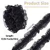 WADORN 10M Double Layer Polyester Flower Elastic Lace Trim OHAR-WR0001-02C-2