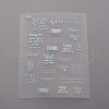 Waterproof Transparent Plastic Stickers DIY-E015-27K-1