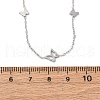 304 Stainless Steel Butterfly Link Chain Necklaces NJEW-R026-23P-5