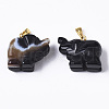 Natural Agate Pendants G-R459-003A-3