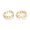 Brass Cuff Rings RJEW-F103-02-G-2