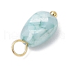 20Pcs Opaque Baking Painted Crackle Glass Charms PALLOY-JF03952-01-5