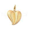 Heart 304 Stainless Steel Pendant Decorations STAS-R159-41G-04-1