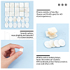 Gorgecraft 100Pcs 2 Style Natural Freshwater Shell Cabochons SHEL-GF0001-01-4