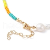 Lemon Slice Enamel Pendant Necklace for Girl Women X1-NJEW-TA00013-7