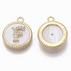 Brass Micro Pave Cubic Zirconia Pendants KK-T062-04F-NF-2