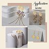 Unicraftale PVD Vacuum Plating 304 Stainless Steel Stud Earring Findings STAS-UN0015-74-8