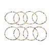 Glass Beads Beaded Stretch Bracelets BJEW-JB10957-4