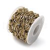 304 Stainless Steel Enamel Link Chains CHS-U003-01G-10-3