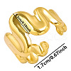 Irregular Wave Stainless Steel Cuff Ring for Women EK1772-2-3