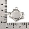 304 Stainless Steel Pave Natural Paua Shell Pendants STAS-C122-21E-01P-3