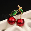 Cherry Enamel Pins JEWB-C043-01G-1