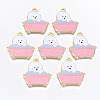 Alloy Enamel Pendants ENAM-T011-27KC-RS-1