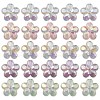 UV Plating Luminous Transparent Acrylic Beads OACR-P010-16-1