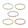 Glass Seed Beads Beaded Bracelets BJEW-JB09071-1