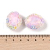 Luminous Polymer Clay Glass Rhinestone Beads CLAY-H003-05C-4