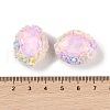 Handmade Luminous Polymer Clay Rhinestone Beads CLAY-H003-05C-4