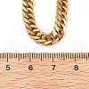 6MM 304 Stainless Steel Cuban Link Chain Necklaces for Women NJEW-B131-04G-5
