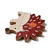 Autumn Single Face Printed Wood Cabochons WOOD-I010-01I-3