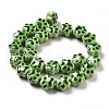 Handmade Printed Porcelain Beads PORC-F005-02E-5