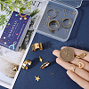 SUNNYCLUE DIY Charm Cuff Ring Making Kit DIY-SC0023-58-3