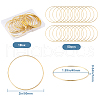 SOFPLATE 50Pcs Brass Linking Rings KK-SP0002-12B-2