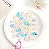 Transparent Crackle Acrylic Beads X-TACR-F008-06-1