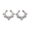 304 Stainless Steel Spike Clip on Nose Rings AJEW-A062-05P-03-4