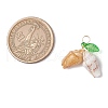 Natural Sea Shell Copper Wire Wrapped Pendants PALLOY-JF03611-03-2