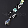 AB Color Plated Crystal Bullet Big Pendant Decorations HJEW-G019-03F-6